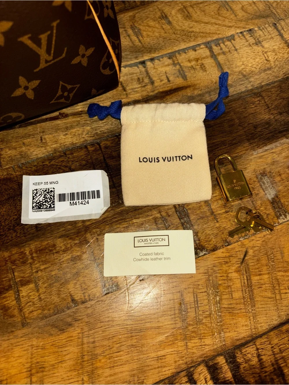 Louis Vuitton Keepall 55 duffel bag - brown